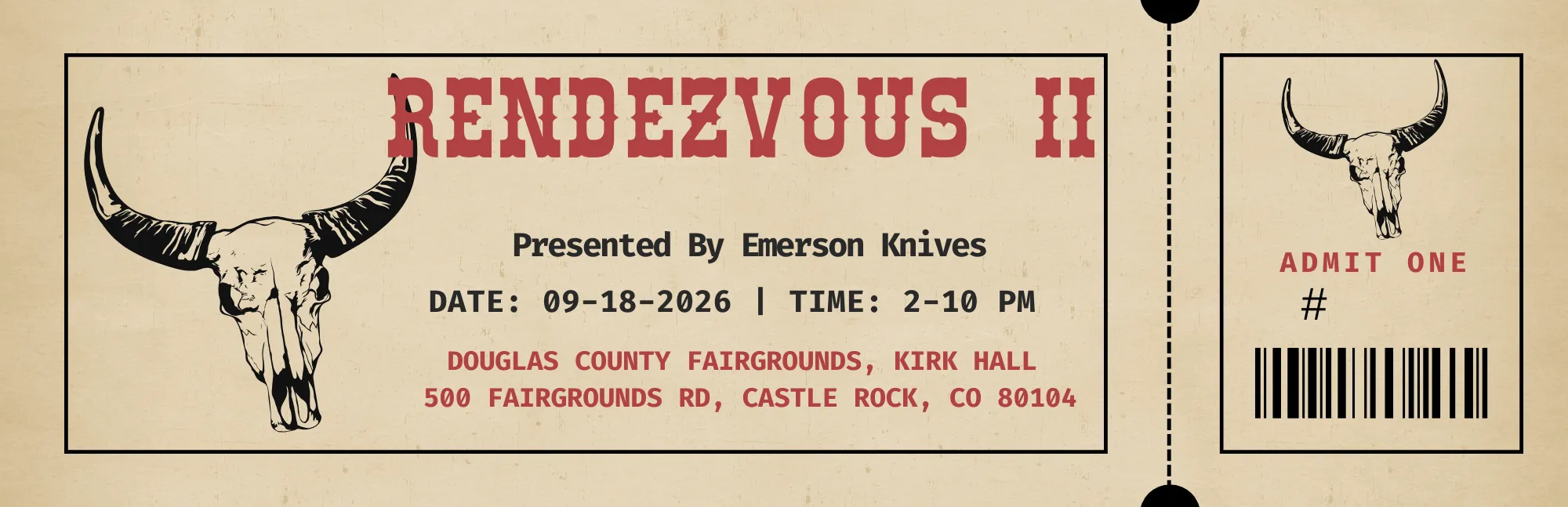 Emerson Rendezvous Ticket