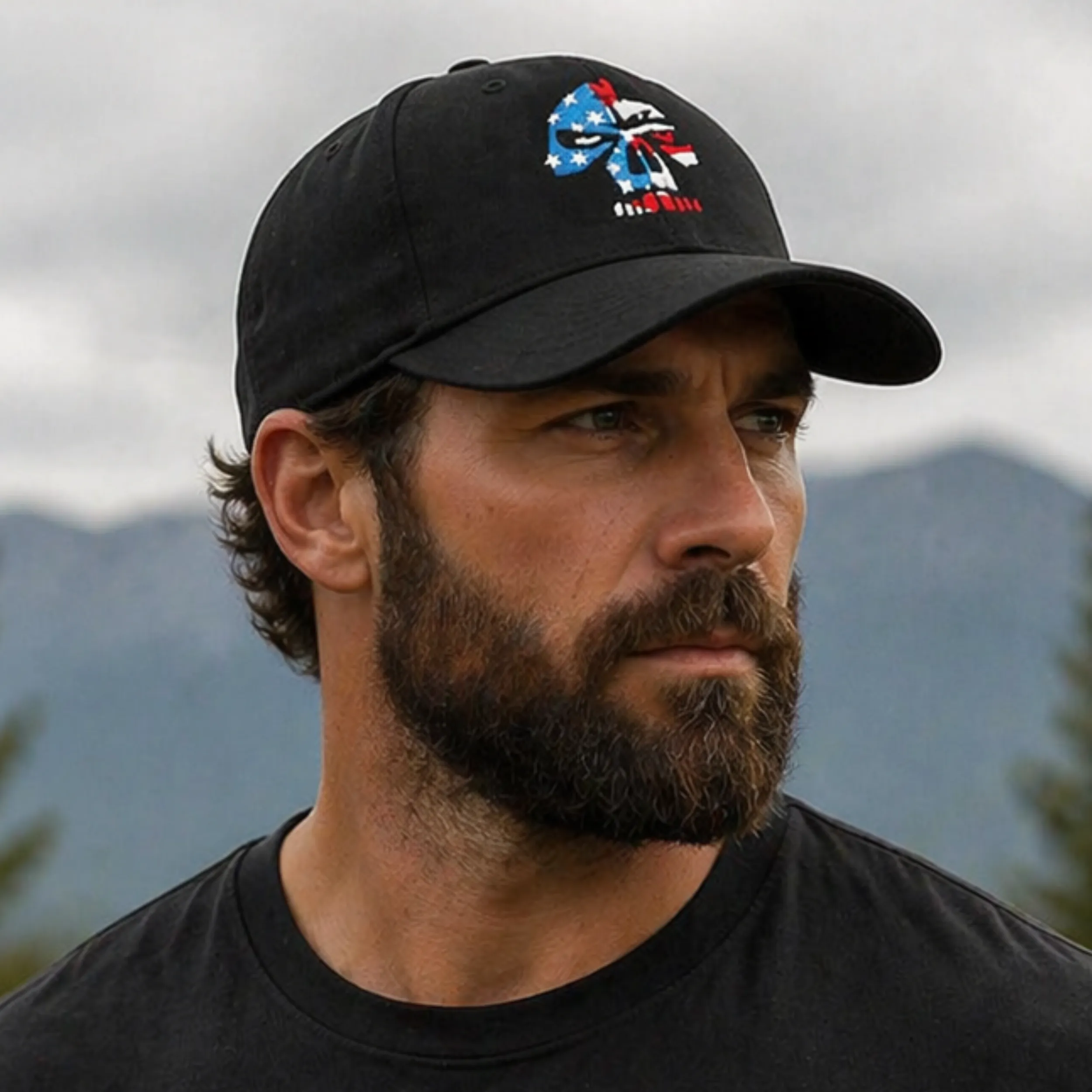 Patriotic Skull Hat